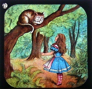 Alice in Wonderland - magic lantern slide